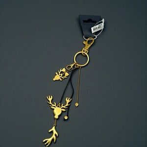 Pilgrim Gold Stag Keychain